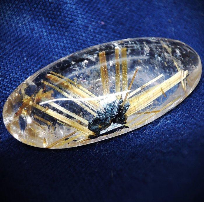 Prachtige zeer zeldzame natuurlijke goud-ruw geslepen kwarts, Verzamelen, Mineralen en Fossielen