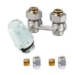 Set haaks 15mm knel - thermostatisch, Doe-het-zelf en Verbouw, Verzenden, Nieuw