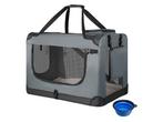 Veiling - Vouwbare Hondentransportbox / Bench Lassie L - Gri, Nieuw