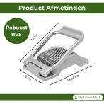My Green Deal – RVS Eier- en Mozzarellasnijder, Verzenden, Nieuw