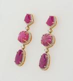 Cocktail oorbellen - 14 karaat Geel goud - 19.80ct. tw., Sieraden, Tassen en Uiterlijk, Antieke sieraden