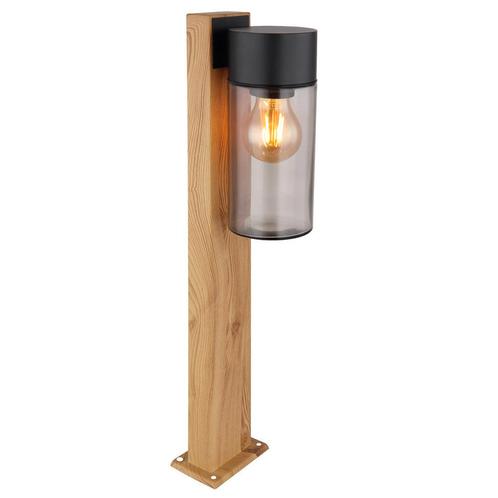 Houten tuinpaal - Staande buitenlamp | 50cm | E27 fitting, Tuin en Terras, Buitenverlichting, Bewegingssensor, Waterbestendig