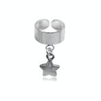 Zilveren oor cuff ster, Sieraden, Tassen en Uiterlijk, Oorbellen, Verzenden, Nieuw, Zilver