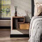 Nachtkastje set Luca met 1 lade, Minder dan 45 cm, Verzenden, Nieuw, 55 tot 70 cm