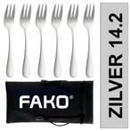 Fako Bijoux® - Gebaksvork / Dessertvork Classic - Vorkjes -, Huis en Inrichting, Verzenden, Nieuw