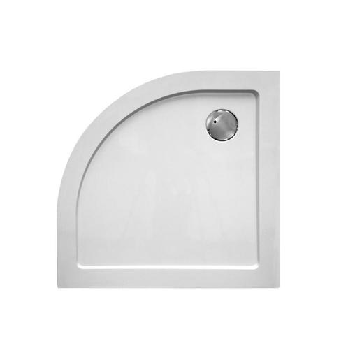 Douchebak VM Go Helion 90x3.5cm Composiet Kwartrond Wit, Doe-het-zelf en Verbouw, Sanitair, Douche, Nieuw, Ophalen of Verzenden