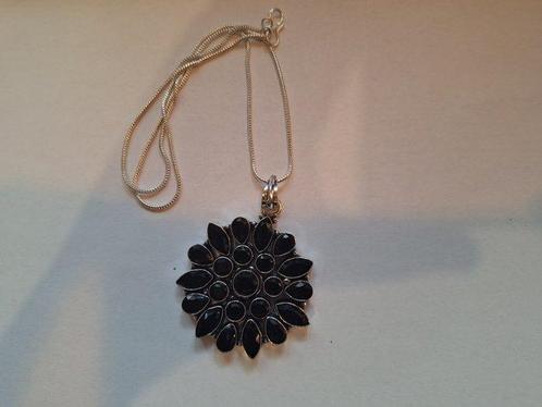 Zonder Minimumprijs - Halsketting Zilver Onyx - Onyx ketting, Sieraden, Tassen en Uiterlijk, Kettingen
