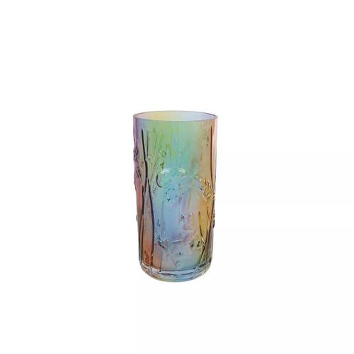 Vaas Rainbow glas, Huis en Inrichting, Woonaccessoires | Vazen, Overige kleuren, Nieuw, Glas, Minder dan 50 cm, Verzenden