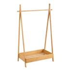[en.casa] Kledingrek Sola 126x73x42 cm bamboe houtkleurig
