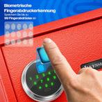 Kluis met cijferslot - Met sluitel - Elektronisch - 20x31x20, Huis en Inrichting, Brandblussers en Brandkasten, Verzenden, Zo goed als nieuw