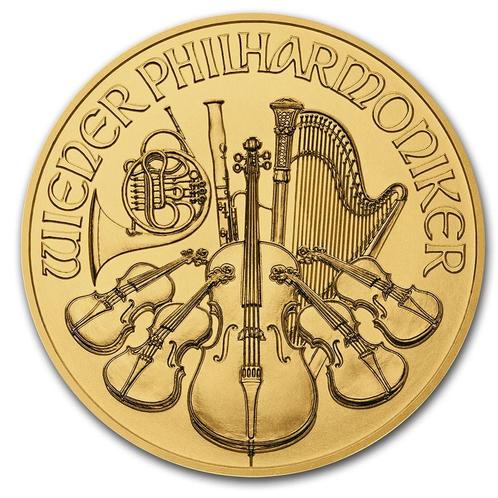 Gouden Wiener Philharmoniker 1 oz 1989, Postzegels en Munten, Munten | Europa | Niet-Euromunten, Losse munt, Goud, Oostenrijk