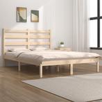 vidaXL Bedframe massief grenenhout 120x200 cm, Huis en Inrichting, Slaapkamer | Bedden, Bruin, Verzenden, Nieuw, Twijfelaar