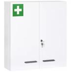 Ruim 2-Deurs Medicijnkastje met 6 Planken – Wit, Staal, Huis en Inrichting, Kasten | Overige, Verzenden, Nieuw