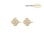 Klaver 4  studs - 925 zilver, Verzenden, Nieuw, Zilver