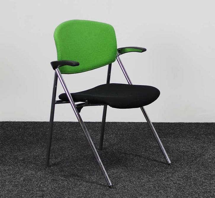 Drabert Conferentiestoel Zwart & Groen, Huis en Inrichting, Stoelen, Gebruikt, Ophalen of Verzenden