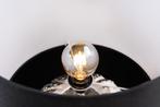 Design tafellamp ABSTRACT 50cm zilverzwarte metalen stoffen, Huis en Inrichting, Lampen | Tafellampen, Nieuw, Ophalen of Verzenden