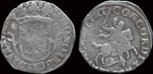 1685 over 1684 Netherlands Stad Deventer rijderschelling..., Postzegels en Munten, Munten | Europa | Niet-Euromunten, Verzenden