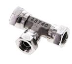 T-koppeling G1/4 Binnendraad RVS Hydrauliek 400bar, Verzenden, Nieuw