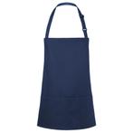 GGM Gastro | KARLOWSKY | Slabbenschort Kort Basic - |, Verzenden, Nieuw, Blauw, Schort