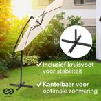 2dekans | Infinity Goods Zweefparasol - 300CM - Incl., Ophalen of Verzenden, Zo goed als nieuw