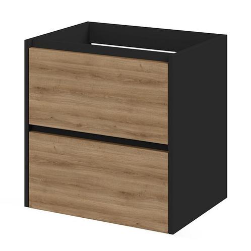 Tiger Reverse Meubelset 60 cm met 2 lades Chalet eik - Mat, Doe-het-zelf en Verbouw, Sanitair, Bad, Nieuw, Ophalen of Verzenden