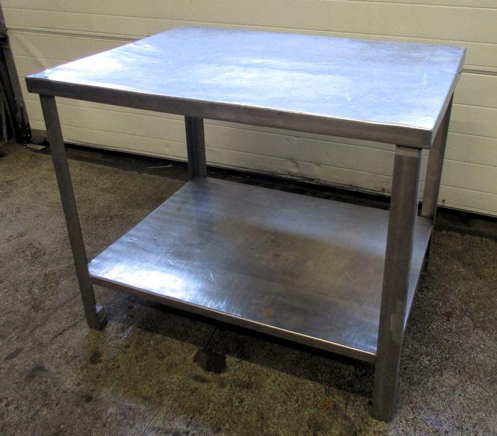 RVS Tafel, Werktafel B100 x D75 x H83cm, Zakelijke goederen, Kantoor en Winkelinrichting | Winkel en Inventaris