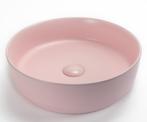 Gekleurde ronde waskom mat roze, Verzenden, Nieuw