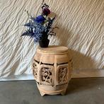 Ronde bijzettafel - Teakhout - vierkant - TTM Wonen, 45 tot 60 cm, Minder dan 55 cm, Verzenden, Rond