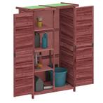 Tuinschuur 83x57x140 cm massief grenenhout mokkakleurig, Verzenden, Nieuw