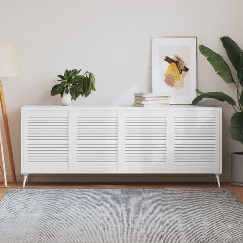 vidaXL Kastdeuren met lamellen 4 st 61,5x49,4 cm grenenhout, Huis en Inrichting, Kasten | Overige, Nieuw, Verzenden