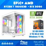 PC Ryzen 7 7800X3D – RTX 3080 – 32gb DDR5 – 2TB, Blue Monkey, 32 GB, Virtual Reality, Refurbished