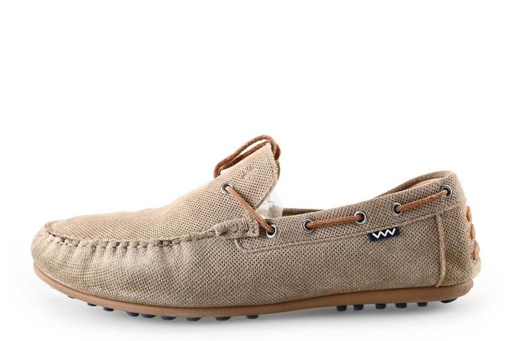 Floris van Bommel Instappers in maat 44 Beige, Kleding | Heren, Schoenen, Overige kleuren, Zo goed als nieuw, Overige typen, Verzenden