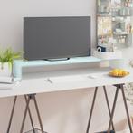 vidaXL TV-meubel/monitorverhoger 100x30x13 cm glas groen, 100 tot 150 cm, Verzenden, Nieuw, Glas