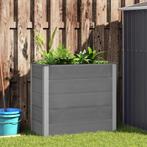 vidaXL Plantenbak verhoogd 100x50x91 cm HKC grijs, Tuin en Terras, Bloembakken en Plantenbakken, 100 cm of meer, Verzenden, Nieuw