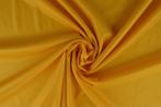 55 meter stretch voering - Okergeel - 160cm breed, 120 cm of meer, Geel, Ophalen of Verzenden, Polyester