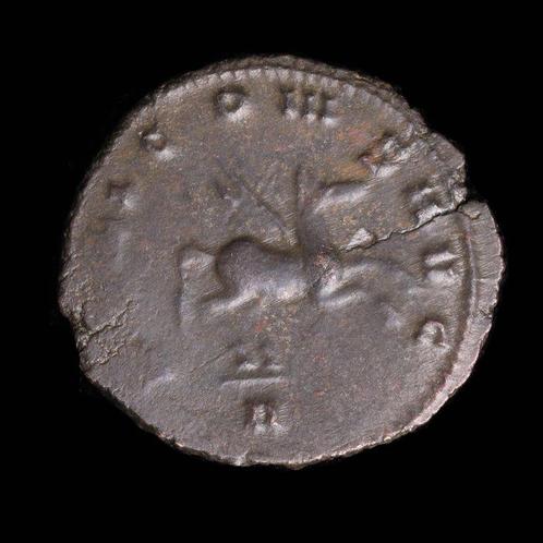 Oud-Romeins Brons Antoninianus van Gallienus met Pegasus, Antiek en Kunst, Antiek | Overige Antiek
