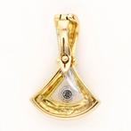 Hanger - 18 karaat Geel goud, Witgoud Diamant (Natuurlijk)