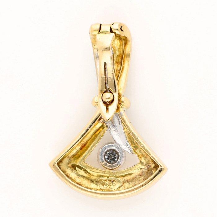 Hanger - 18 karaat Geel goud, Witgoud Diamant (Natuurlijk), Sieraden, Tassen en Uiterlijk, Antieke sieraden