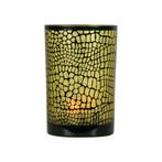 Theelichthouder croco zwart large 18cm*, Huis en Inrichting, Verzenden, Nieuw