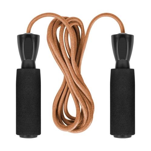 Rebel Active Leren Sport Springtouw 2,8 m - Verstelbaar, Sport en Fitness, Fitnessmaterialen, Ophalen of Verzenden