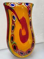 Afro Celotto - Vaas -  Gestreept - 52 cm - Muranoglas, Antiek en Kunst