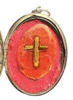 Reliekhouder - Emaille, Argento Dorato - 1850-1900 -, Antiek en Kunst