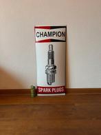 SPARK PLUGS - CHAMPION - Emaille bord - XXL Reclamebord 83CM, Antiek en Kunst