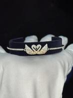 Swarovski - Beeldje, Double Swan Gradient Crystal Bracelet -, Antiek en Kunst