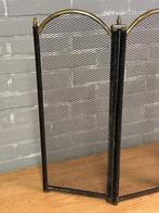 Kachel - Messing, Metaal Gaas - Haardscherm 4 Delen, Antiek en Kunst, Curiosa en Brocante