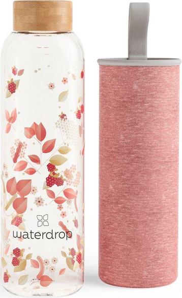 Glas Drinkfles - 600 ml - Met neopreen hoes - Flair Melange beschikbaar voor biedingen