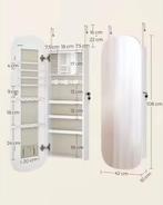 Sieradenkast Wandmodel met Spiegel en LED-Licht, Huis en Inrichting, Kasten | Overige, Verzenden, Nieuw