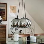 Dyberg Larsen - Plafondlamp - Harry - Rook/Zwart - Glas,