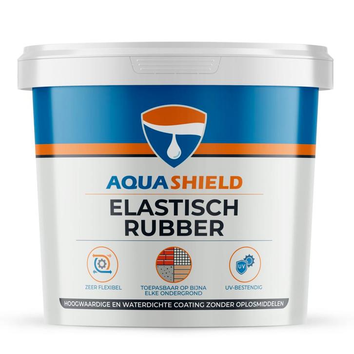 Aquashield Aquashield elastisch rubber 10 kg, zwart, emmer, Doe-het-zelf en Verbouw, Dakpannen en Dakbedekking, Nieuw, Verzenden