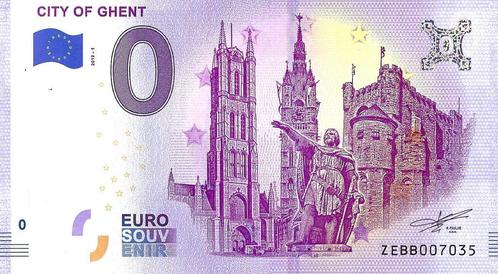 0 euro biljet België 2019 - City of Ghent, Postzegels en Munten, Bankbiljetten | Europa | Eurobiljetten, Verzenden